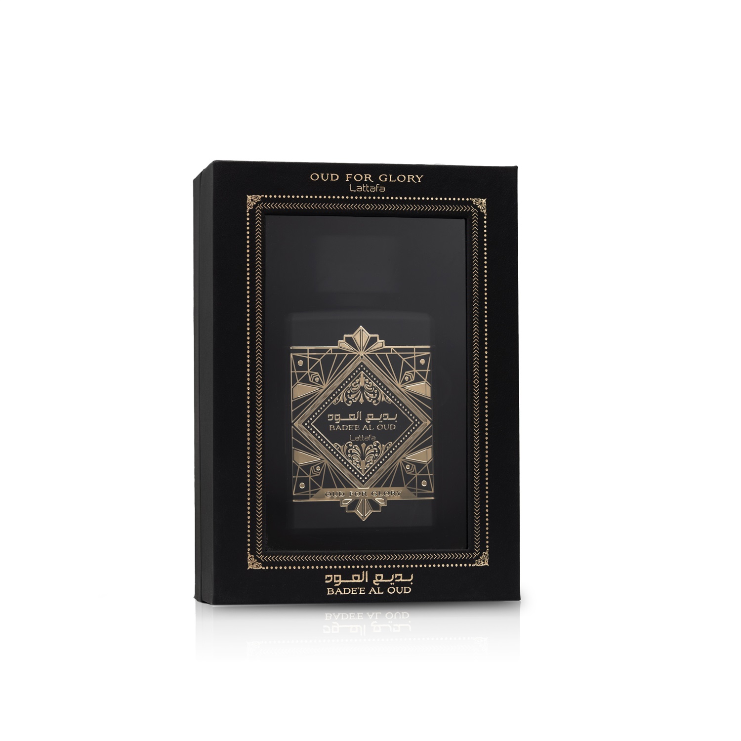Lattafa Bade'e Al Oud Oud For Glory - Eau de Parfum Unisex 100 ml con Note di Pera, Pepe Rosa e Ribes Nero