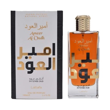 Lattafa Ameer Al Oudh Intense Oud Eau de Parfum Unisex 100 ml - Fragranza Orientale con Note di Oud, Vaniglia e Legno