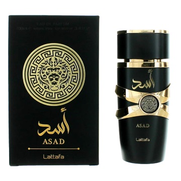 Lattafa Asad Eau De Parfum 100 ml - Profumo Uomo con Note di Pepe Nero, Caffè e Tabacco