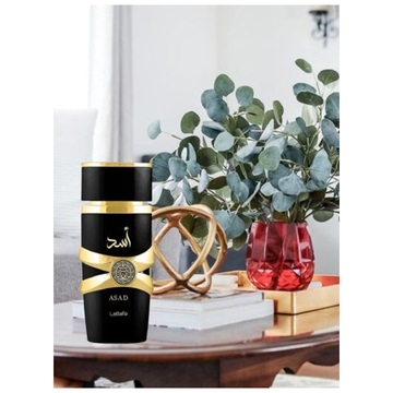 Lattafa Asad Eau De Parfum 100 ml - Profumo Uomo con Note di Pepe Nero, Caffè e Tabacco