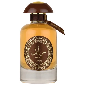 Lattafa Ra'ed Oud Eau de Parfum Unisex 100 ml - Fragranza con Note di Zafferano, Bergamotto e Lavanda