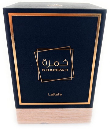Lattafa Khamrah Eau de Parfum Unisex 100 ml - Fragranza Aromatica e Speziata con Note di Cannella, Datteri e Pralina