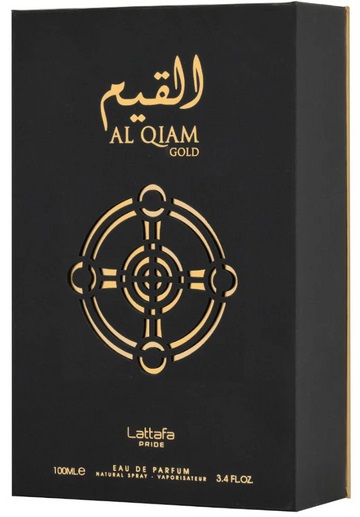 Lattafa Al Qiam Gold Eau de Parfum Unisex 100 ml - Fragranza Legnosa e Dolce con Note di Zafferano e Lampone