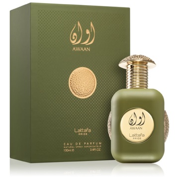 Lattafa Awaan Eau de Parfum Unisex 100 ml - Fragranza con Note di Bergamotto, Arancia, Gelsomino e Patchouli