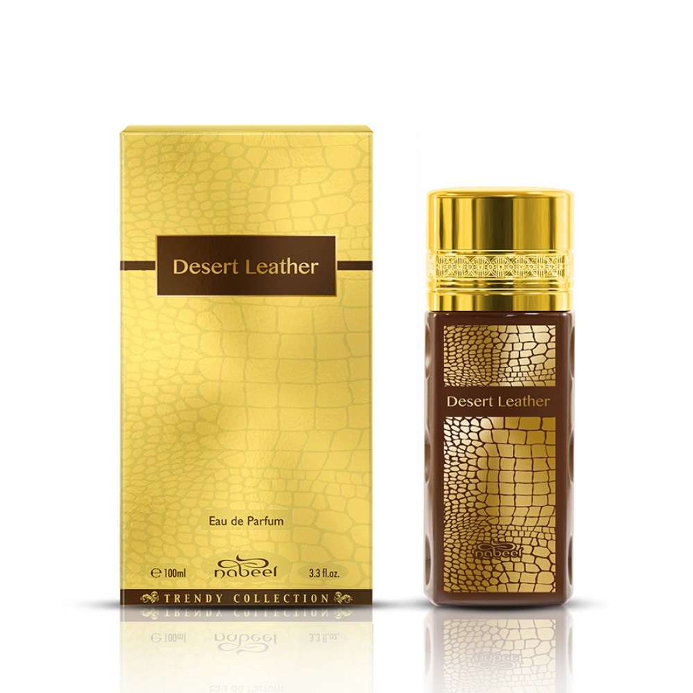 Nabeel Desert Leather Eau De Parfum 100 ml - Fragranza Unisex con Note di Prugna, Cuoio e Ambra