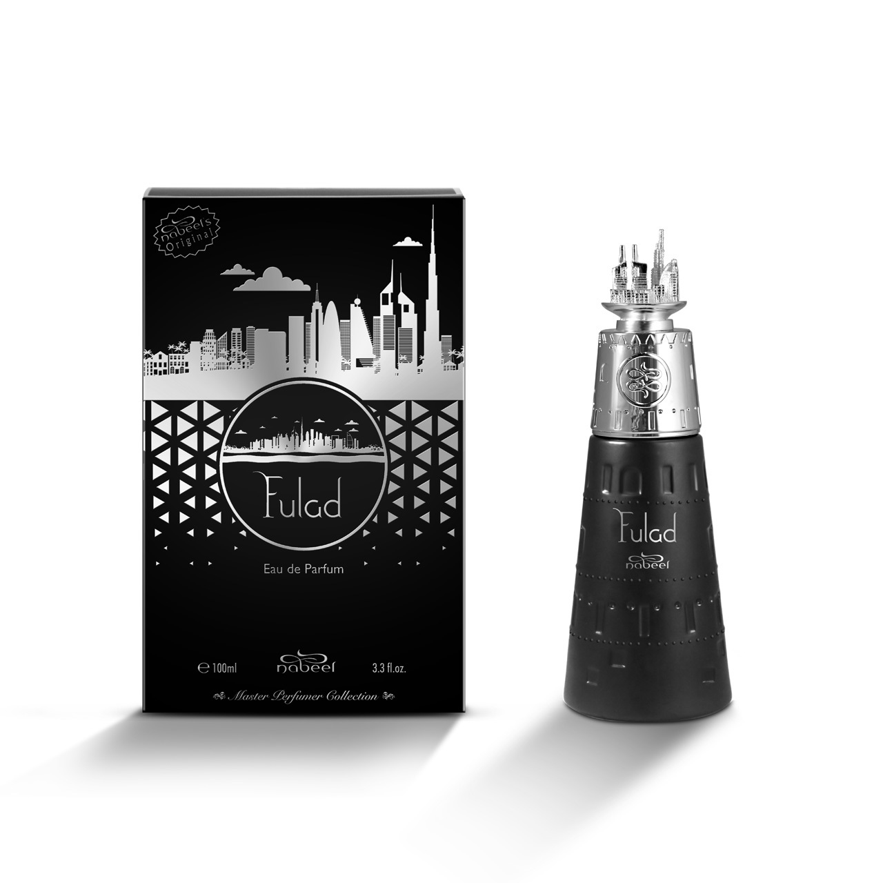 Nabeel Fulad Eau De Parfum 100ml Unisex - Profumo Orientale Legnoso con Note di Mandarino, Tè Verde, Legno di Cedro e Gelsomino