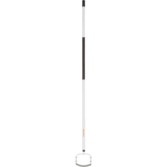 FISKARS Sarchiatore Light - Lunghezza 172 cm, Lama in Acciaio, Manico in Alluminio, Colore Nero/Bianco