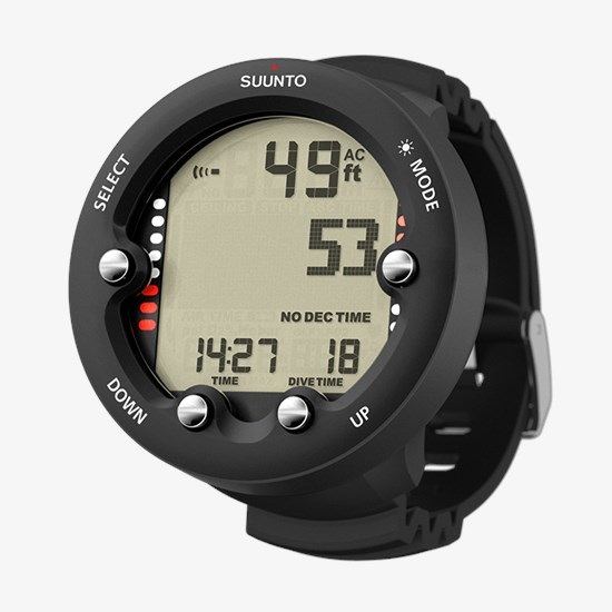 SUUNTO ZOOP NOVO - Computer Subacqueo Digitale per Principianti con Ampio Display Retroilluminato, Impermeabile fino a 80m, Modalità Aria e Nitrox