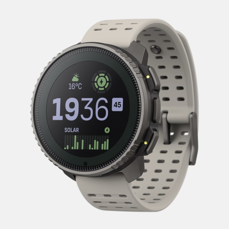 Suunto Vertical Titanium Solar - Orologio Multifunzione Impermeabile GPS con Ricarica Solare, Touch Screen 280 x 280 Pixel, Monitoraggio Salute e Funzioni Outdoor
