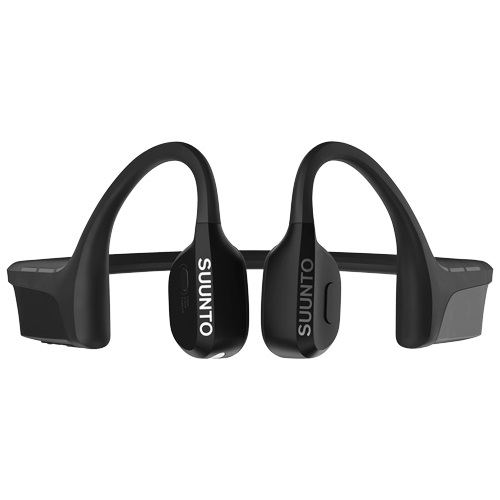 SUUNTO Wing Cuffie Open-Ear Sport Bluetooth 5.2 Conduzione Ossea Impermeabili IP67 - Nero
