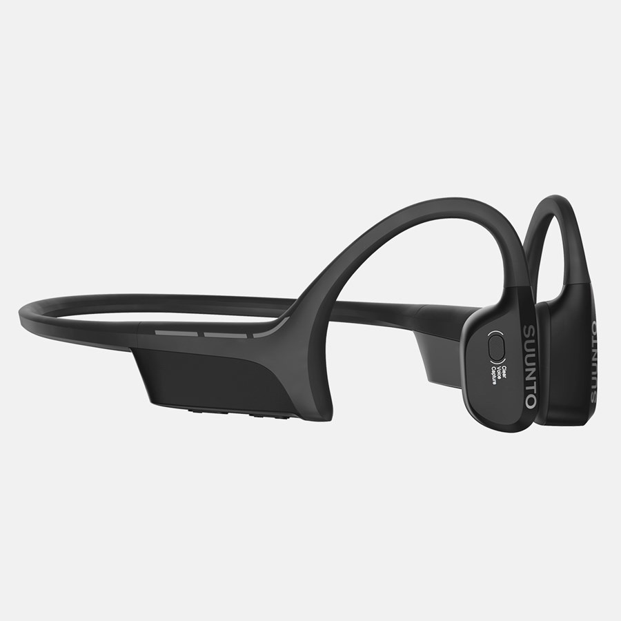 SUUNTO Wing Cuffie Open-Ear Sport Bluetooth 5.2 Conduzione Ossea Impermeabili IP67 - Nero