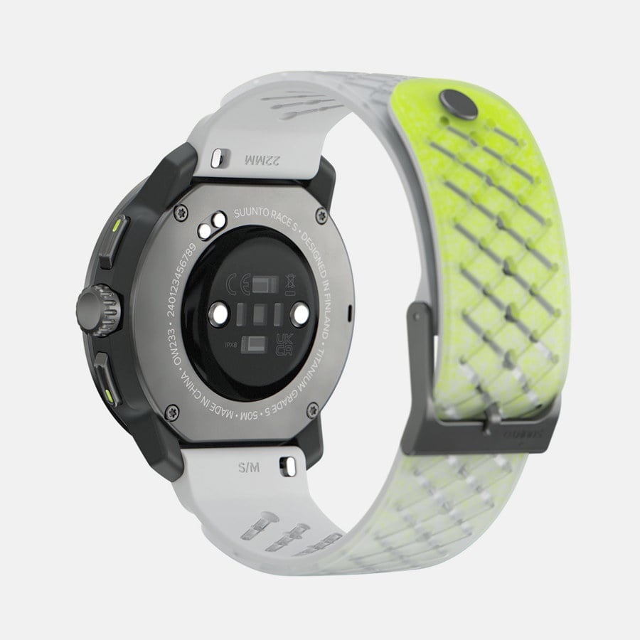 Suunto Race S Titanium - Orologio Sportivo con Display AMOLED 3,35 cm, GPS, Cardiofrequenzimetro, Altimetro, Autonomia fino a 30 ore, 95 Modalità Sportive