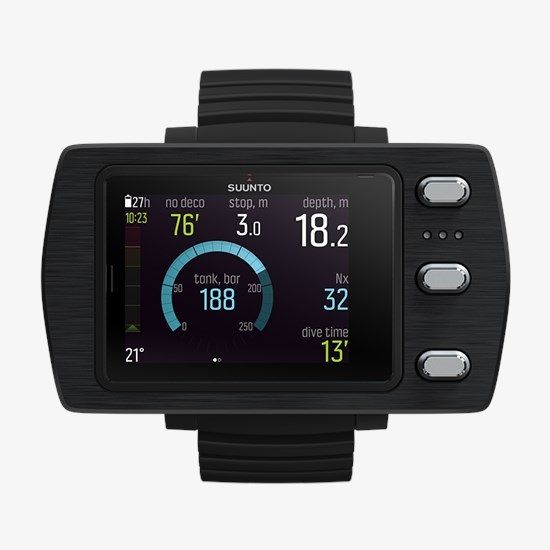 Suunto EON Steel Black - Computer Subacqueo Unisex-Adult con Display Grandangolare a Colori e Algoritmi Fused™ RGBM 2