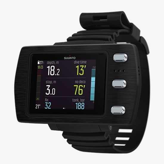 Suunto EON Steel Black - Computer Subacqueo Unisex-Adult con Display Grandangolare a Colori e Algoritmi Fused™ RGBM 2