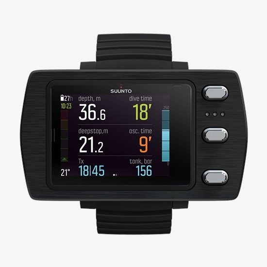 Suunto EON Steel Black - Computer Subacqueo Unisex-Adult con Display Grandangolare a Colori e Algoritmi Fused™ RGBM 2