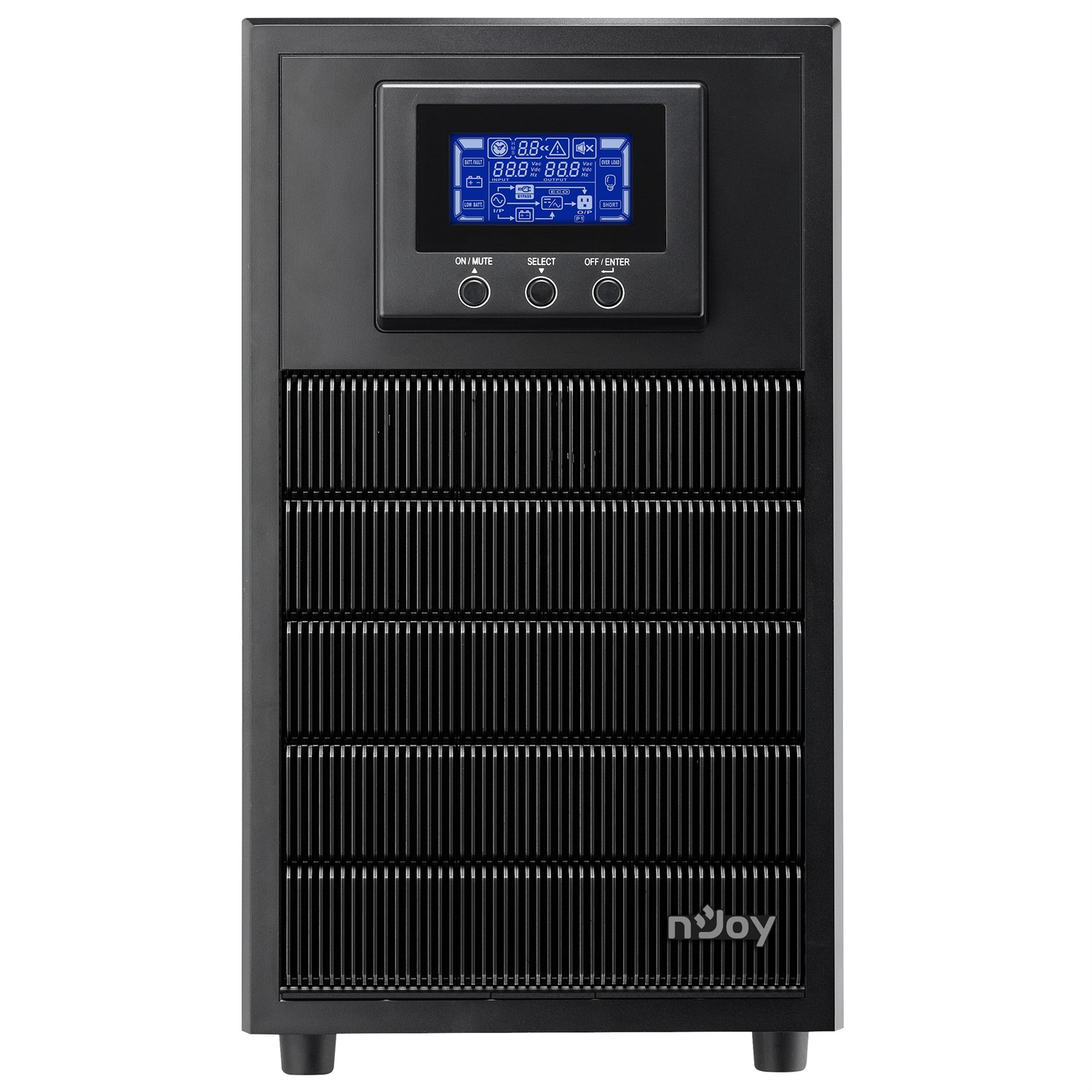 NJOY Aten Pro Gruppo di Continuità UPS 3000VA 2700W Doppia Conversione OnLine con Onda Sinusoidale Pura e Display LCD