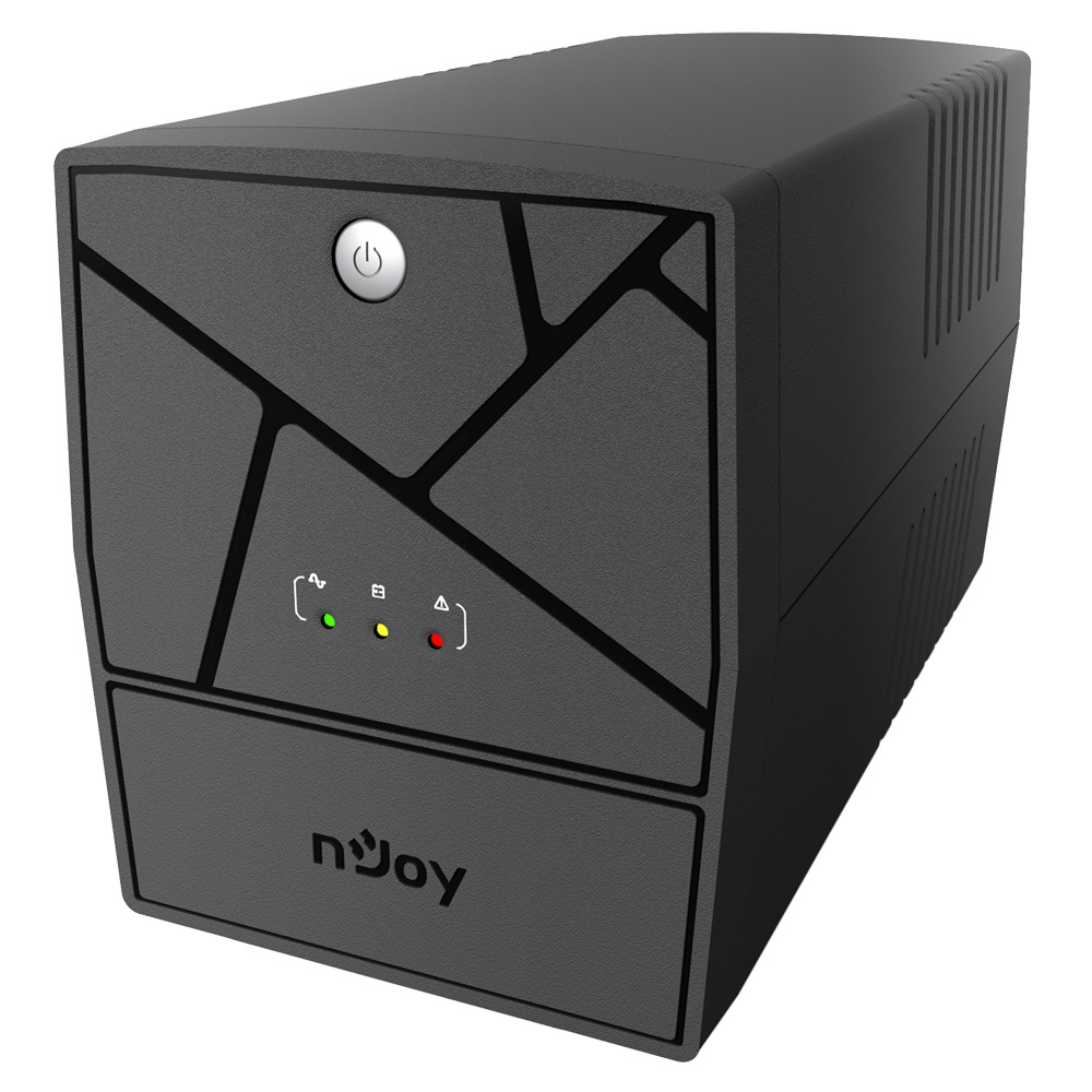 nJoy Keen 2000VA Gruppo di Continuità (UPS) 1200W - Tecnologia Line Interactive, Onda Sinusoidale Simulata, 4 Uscite Schuko, RJ11/RJ45, Software PowerGuide