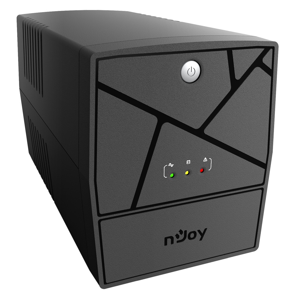 nJoy Keen 2000VA Gruppo di Continuità (UPS) 1200W - Tecnologia Line Interactive, Onda Sinusoidale Simulata, 4 Uscite Schuko, RJ11/RJ45, Software PowerGuide