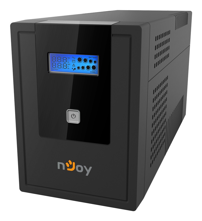 nJoy Cadu 1500 - Gruppo di Continuità (UPS) 1500 VA, 900 W, Onda Sinusoidale Simulata, 4 Prese Schuko, 2 Batterie Incluse