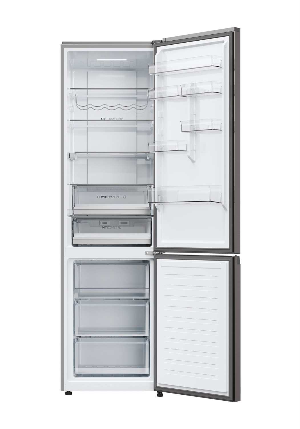 Haier Frigorifero Combinato HDPW5620ANPD 409L A No Frost Nero con Wi-Fi e MyZone