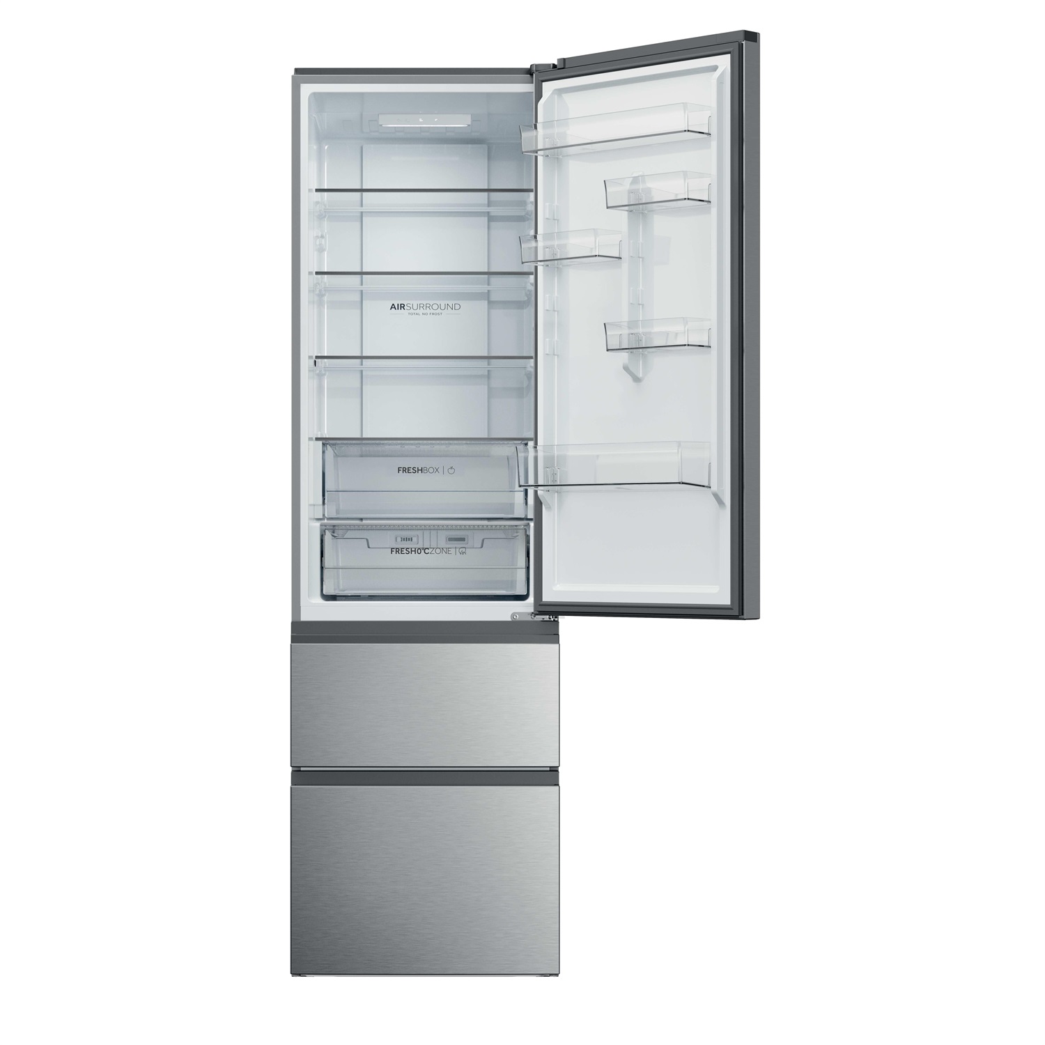 Haier Frigorifero Combinato HTR3620CNMG Argento 414L No Frost Classe C
