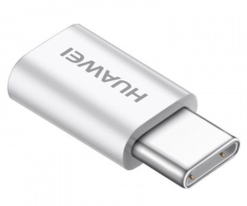 Huawei Adattatore AP52 MicroUSB/USB 3.1 Type-C Bianco - Ricarica e Sincronizzazione Veloce
