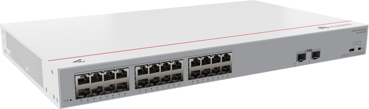 HUAWEI eKit S110-24LP2SR Switch di rete Non gestito L2 Gigabit Ethernet (10/100/1000) con Supporto Power over Ethernet (PoE) 1U Grigio
