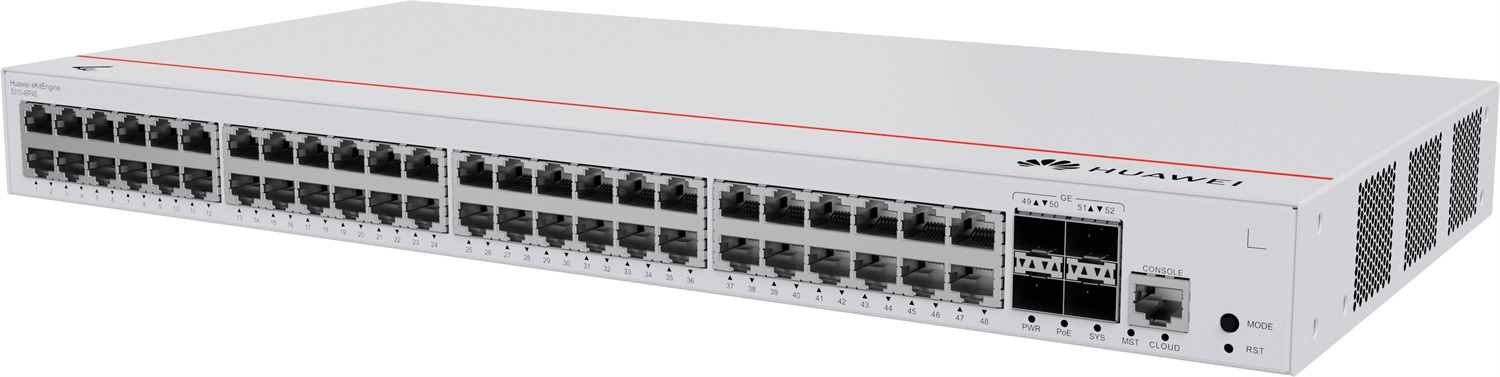 Huawei S310-48P4S Switch di rete 48 porte Gigabit Ethernet (10/100/1000) PoE 380W 4 porte SFP Grigio 1U