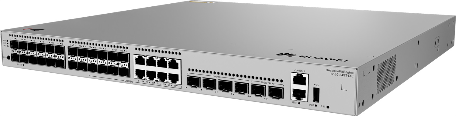 HUAWEI eKit Switch di rete S530-24ST4XE Gestito L3 1U Grigio con 24xGE SFP e 8 porte dual-purpose