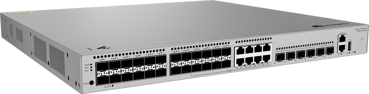 HUAWEI eKit Switch di rete S530-24ST4XE Gestito L3 1U Grigio con 24xGE SFP e 8 porte dual-purpose