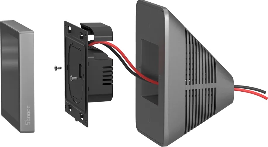 SONOFF STANDB - Supporto da tavolo per NSPanel e NSPanel Pro, Grigio Scuro, Policarbonato, Dimensioni 121x88,5x67,5 mm