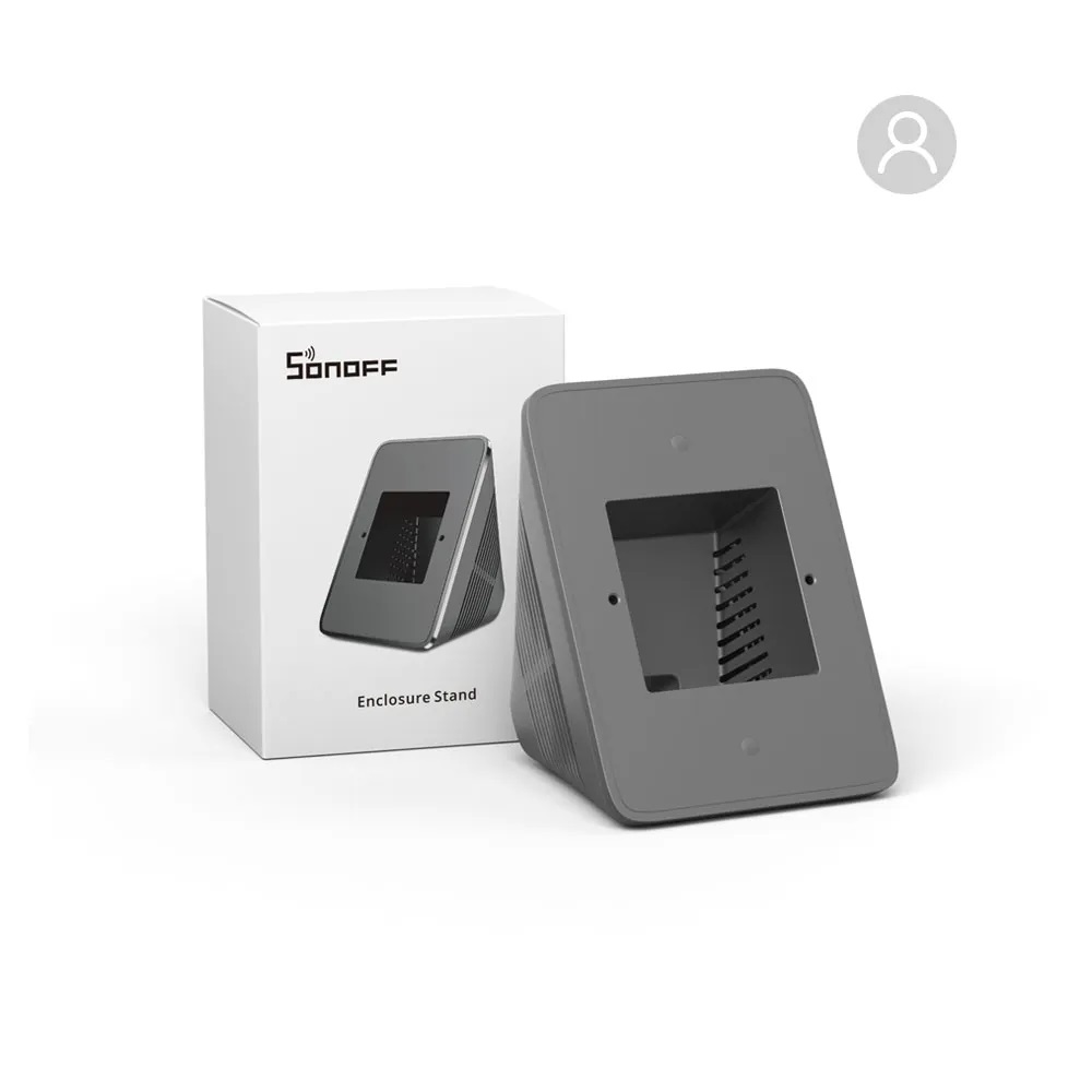 SONOFF STANDB - Supporto da tavolo per NSPanel e NSPanel Pro, Grigio Scuro, Policarbonato, Dimensioni 121x88,5x67,5 mm