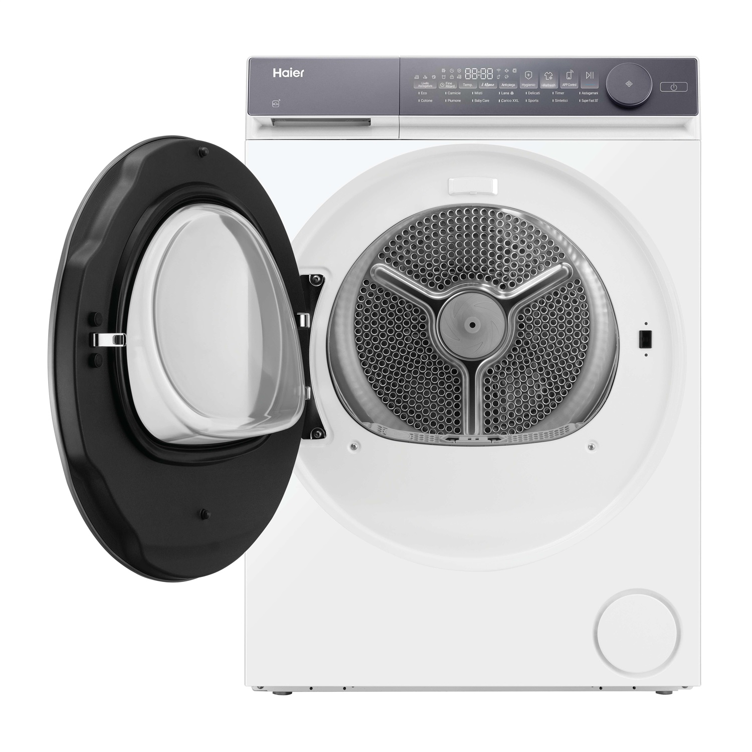 Haier X Series 7 HD90-A367U1-IT Asciugatrice Libera Installazione 9 kg Caricamento Frontale Pompa di Calore Bianco