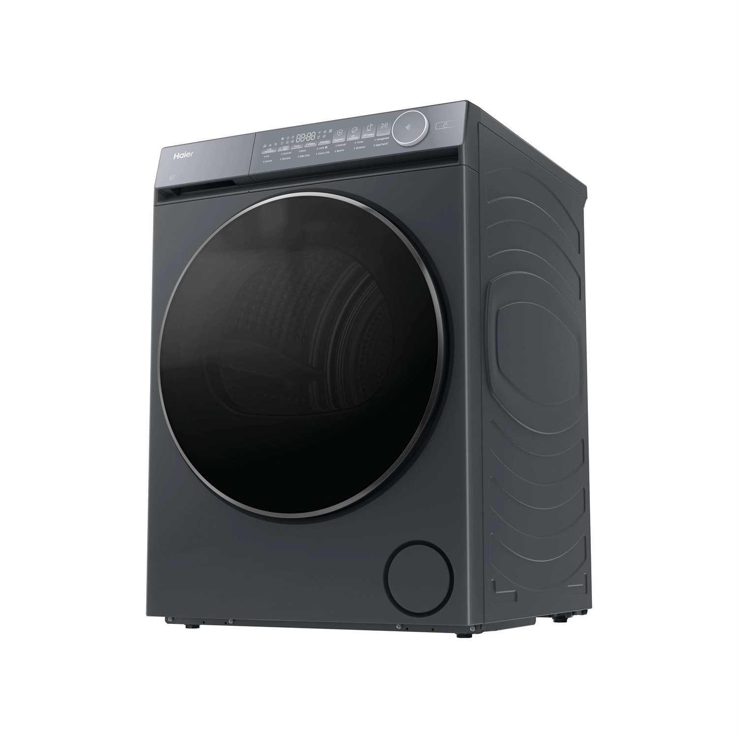 Haier Asciugatrice 10KG HD100-C367GU1-IT Antracite - Libera Installazione, Caricamento Frontale, Pompa di Calore