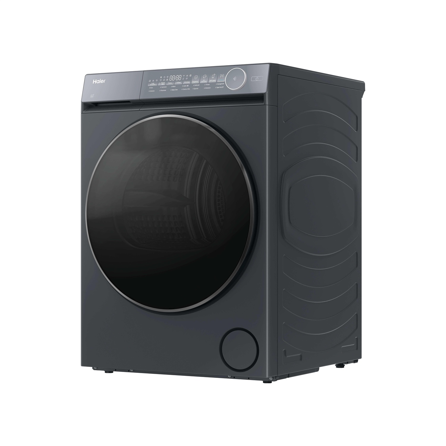 Haier Asciugatrice 10KG HD100-C367GU1-IT Antracite - Libera Installazione, Caricamento Frontale, Pompa di Calore