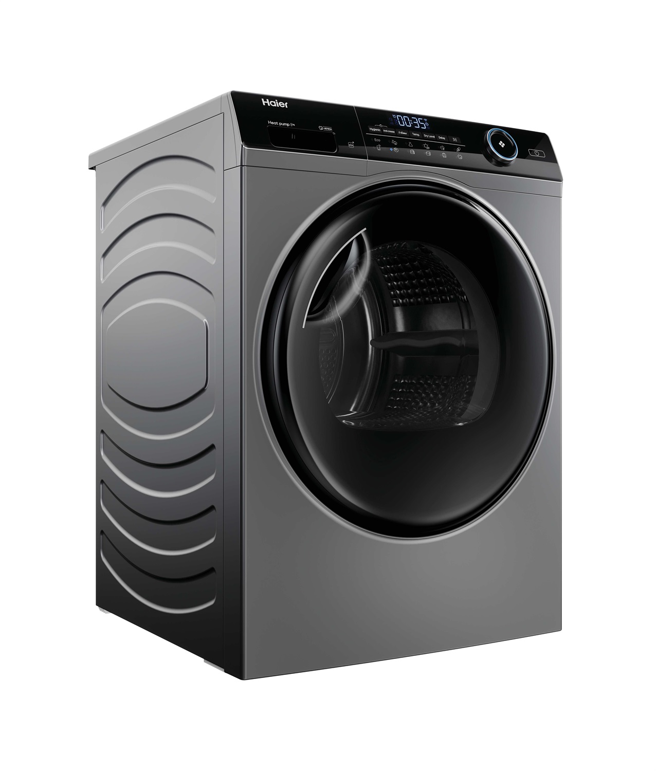 Haier I-Pro Series 5 HD80-A3959R-S Asciugatrice 8 kg A Pompa di calore Libera installazione Caricamento frontale Antracite
