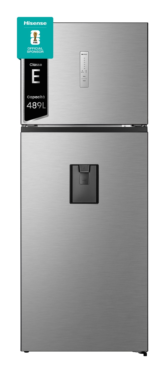 Hisense Frigorifero Doppia Porta RT600N4WC2 466L No Frost Libera Installazione Inox con Dispenser Acqua