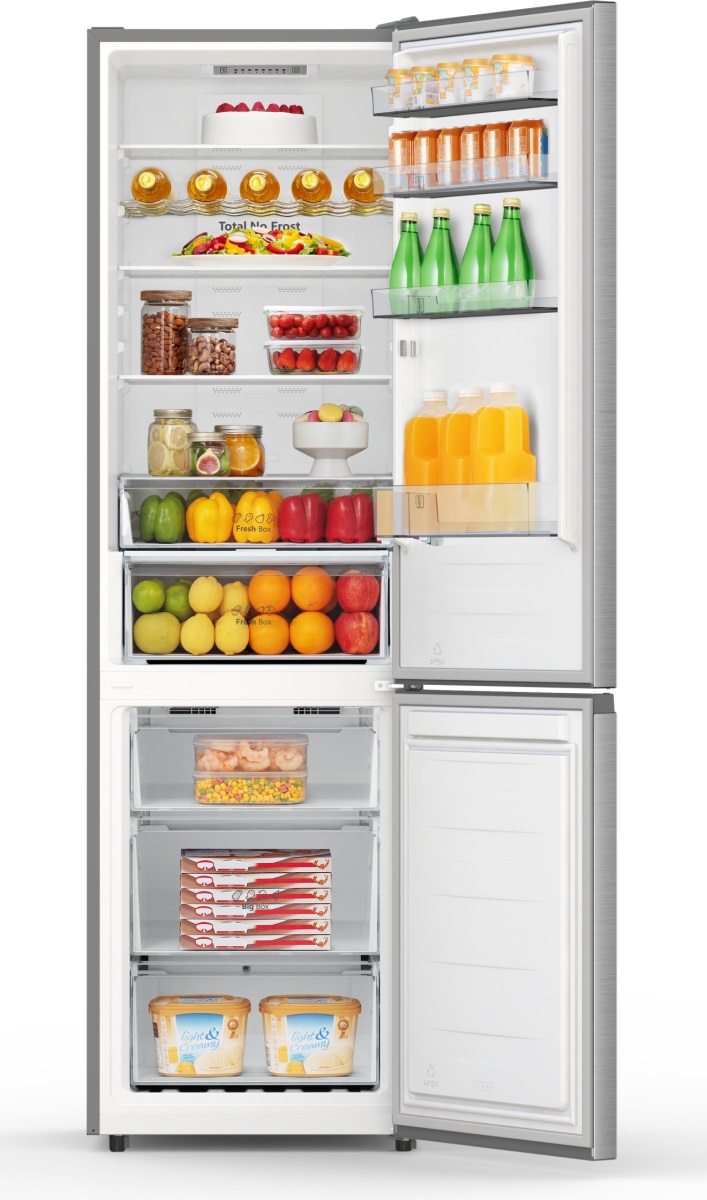 Hisense RB440N4ACA Frigorifero Combinato Libera Installazione 336 L Classe A No Frost Acciaio Inox