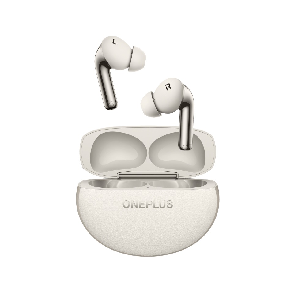 OnePlus Buds Pro 3 Auricolari Wireless In-ear Bluetooth con Cancellazione Attiva del Rumore fino a 50dB e Audio Spaziale - Lunar Radiance