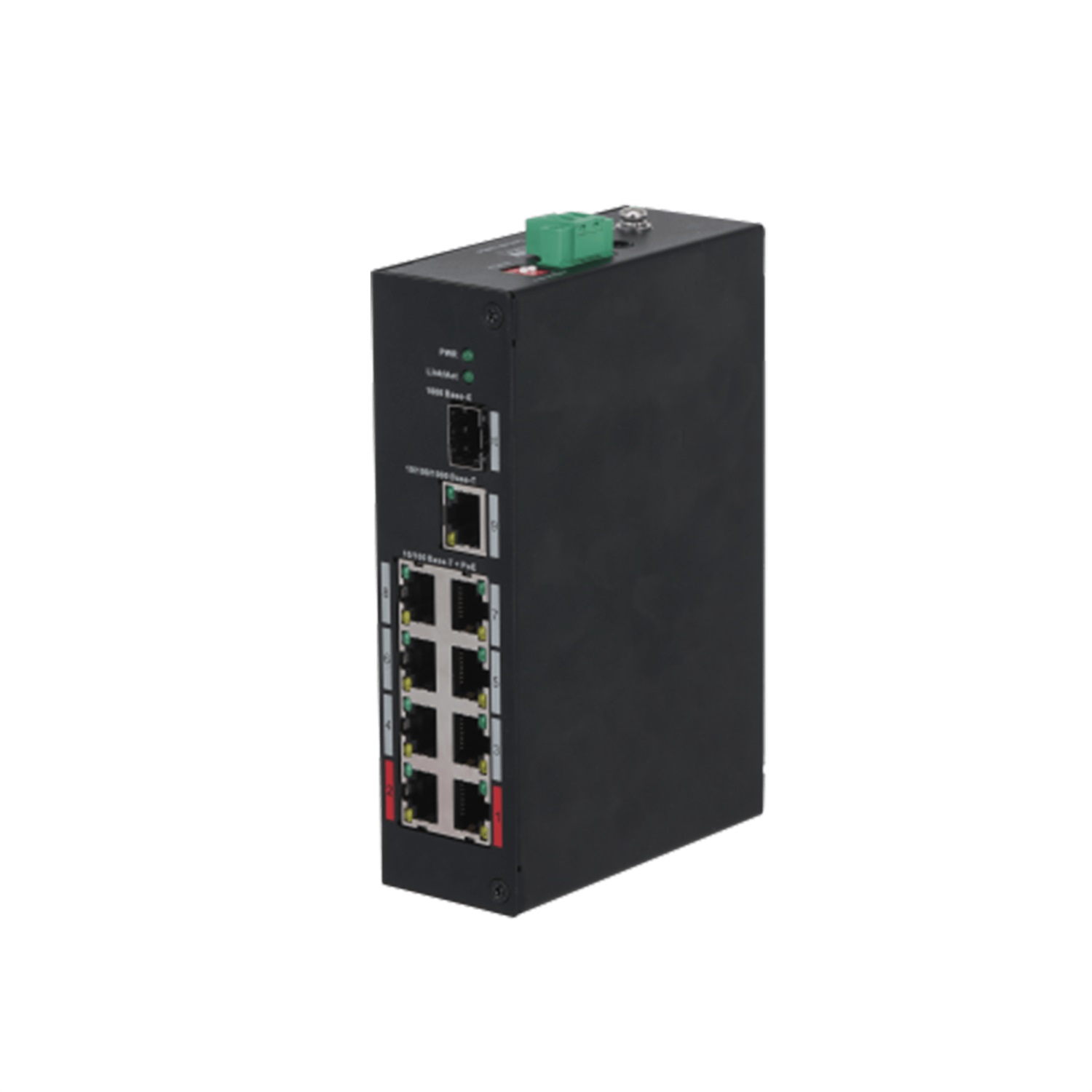 Dahua Technology PFS3110-8ET-96-V2 Switch Non Gestito 10 Porte (8 PoE 10/100 Mbps 1 RJ-45 1 SFP) con Capacità di Commutazione 7,6 Gbit/s