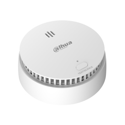Dahua Technology HY-SA21A-W2-868 Rilevatore di Fumo Wireless Fotoelettrico con Allarme 90dB, Diametro 9,8 cm, Certificazione EN 14604