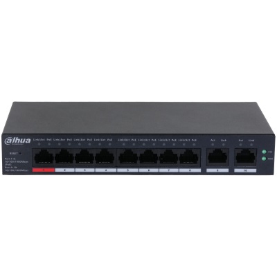 Dahua DH-CS4010-8GT-110 Switch di Rete Gestito L2 Gigabit Ethernet 10 Porte (8 PoE) con Potenza Massima 110W