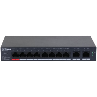 Dahua CS4010-8ET-110 Switch di Rete Cloud Managed 8 Porte PoE 2 Porte RJ45 10/100/1000