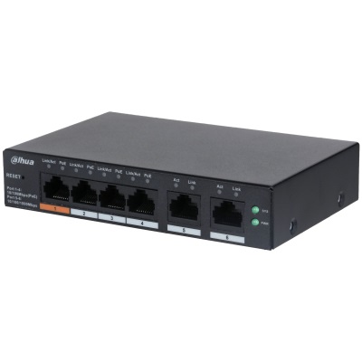 Dahua Technology DH-CS4226-24ET-375 Switch Gestito L2 Gigabit Ethernet (10/100/1000) con Supporto Power over Ethernet (PoE) - Nero, Montabile a Parete