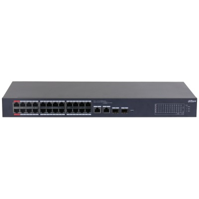Dahua Technology CS4226-24ET-240 Switch di rete Gestito L2 24 Porte PoE 2 Porte Gigabit RJ45/SFP, Potenza Massima 240W, Nero