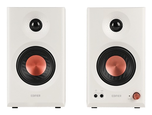 Edifier MR3 - Altoparlanti Bluetooth 2.0 Hi-Fi, 36 W, Hi-Res Audio, Controlli Fisici e App Mobile, Bianco