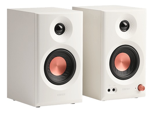 Edifier MR3 - Altoparlanti Bluetooth 2.0 Hi-Fi, 36 W, Hi-Res Audio, Controlli Fisici e App Mobile, Bianco