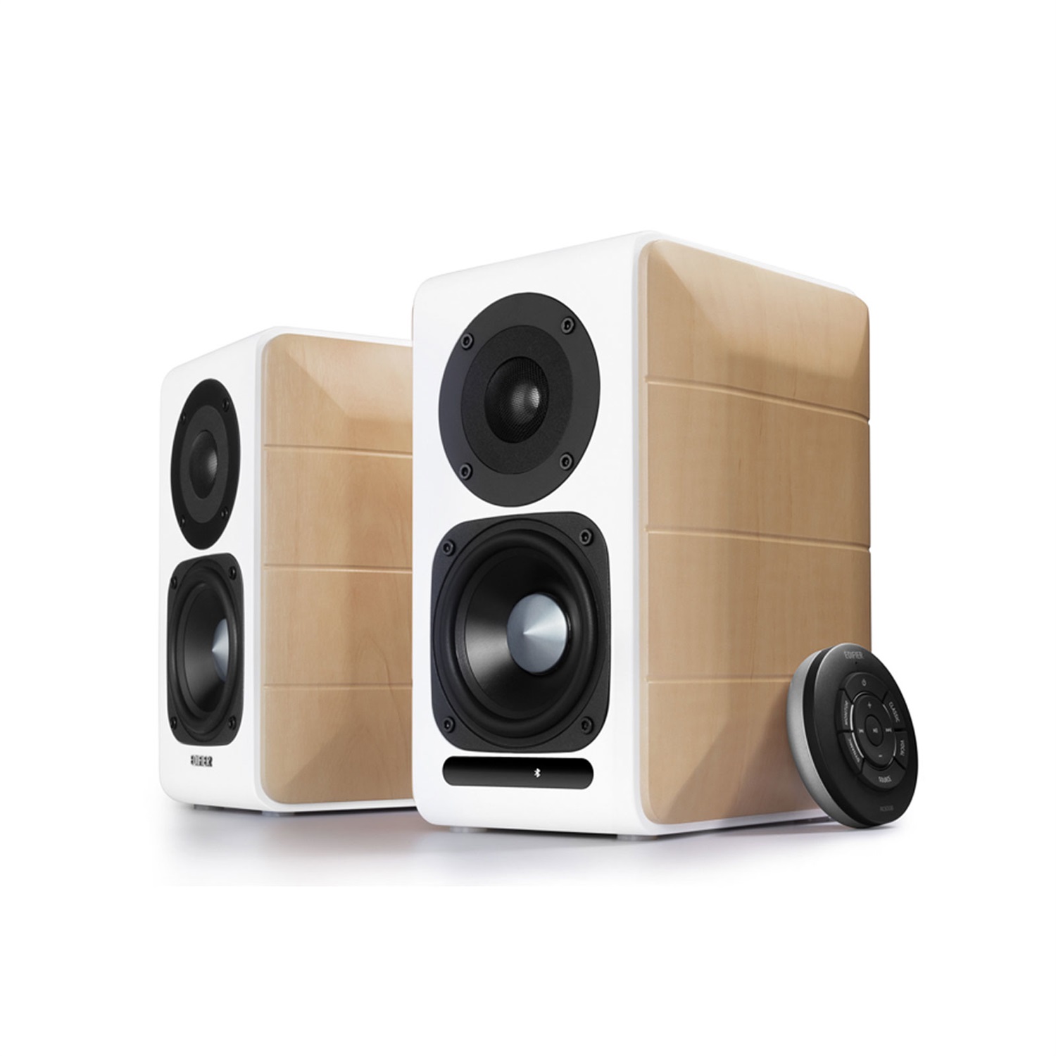 Edifier S880DB Altoparlante 2-vie Bianco/Legno Bluetooth 88 W con Cavo e Senza Cavo