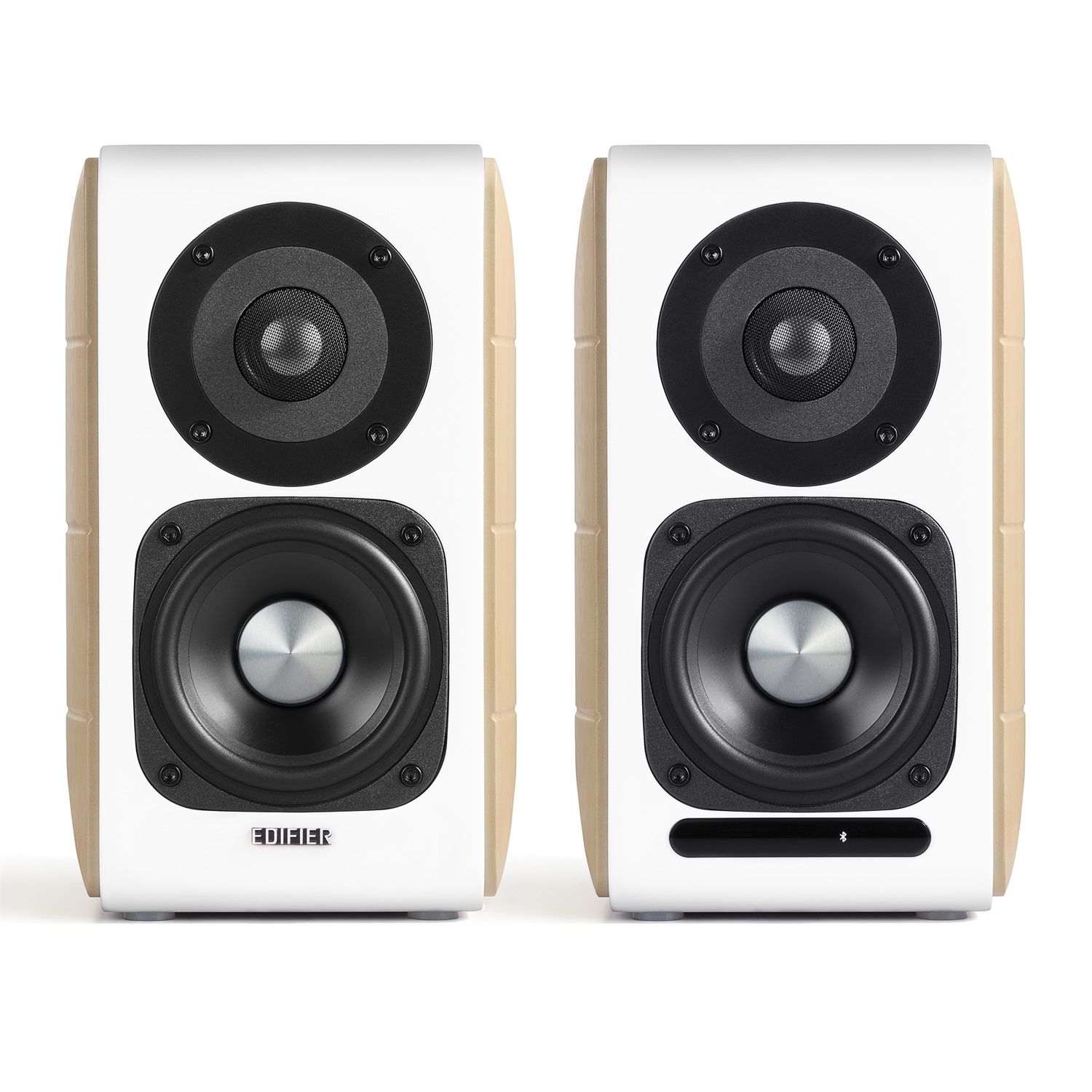 Edifier S880DB Altoparlante 2-vie Bianco/Legno Bluetooth 88 W con Cavo e Senza Cavo
