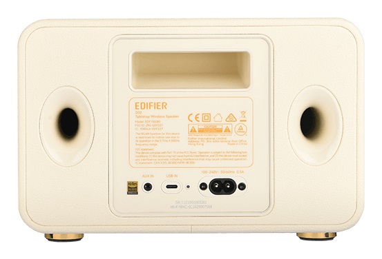 Edifier D32 Altoparlante da Tavolo Bluetooth 5.3 Hi-Res 60W RMS 2.1 Canali Bianco